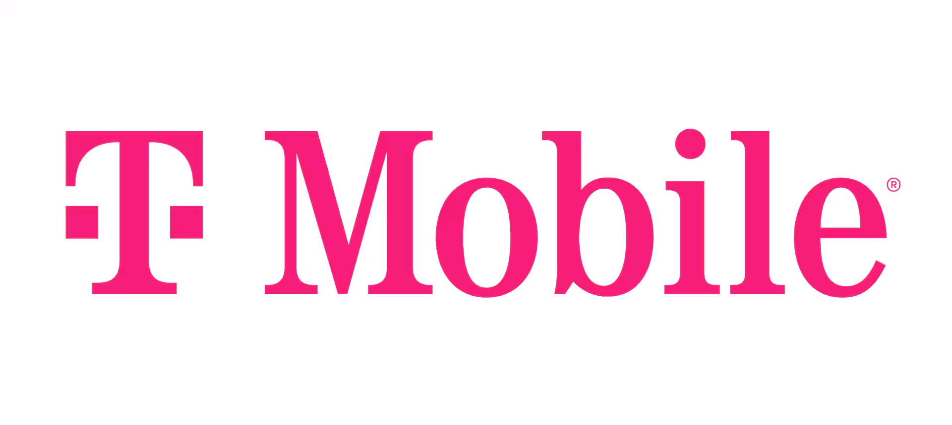 A pink logo for t-mobile.